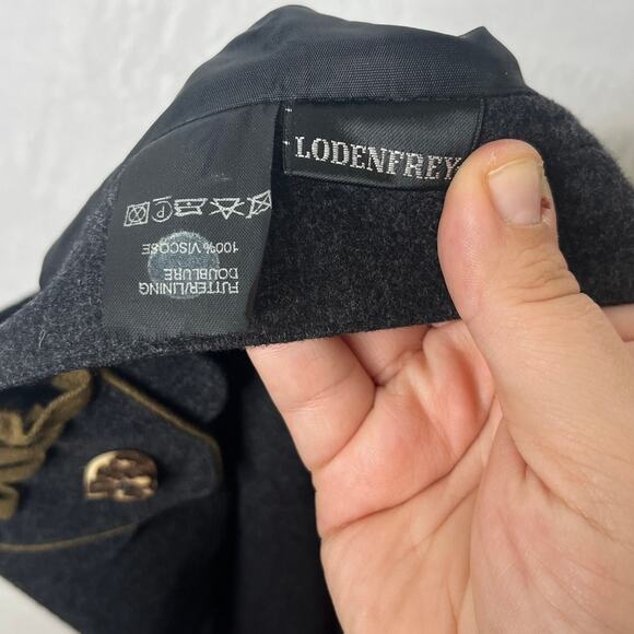 Lodenfrey Wool Boho Lagenlook Midi Length Skirt Charcoal Earthy Natural sz 10 - Picture 3 of 7